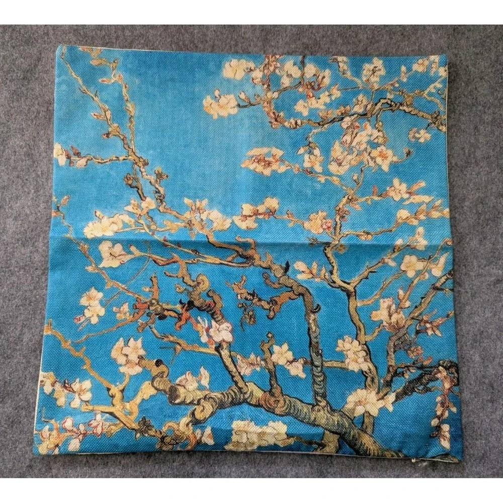 The Van Gogh's Almond Blossoms  Pillow Sham  Home Decor 17.5x17.5 New